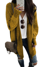 Load image into Gallery viewer, Plaid Knitted Long Open Front Cardigan
