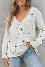 Load image into Gallery viewer, Mini Starfish Embroidery Lightweight Knit Sweater
