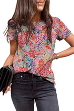 Load image into Gallery viewer, Short Sleeve Slim Fit Floral T Shirt
