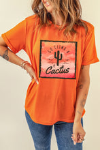 Load image into Gallery viewer, GO CLIMB A Cactus Western Graphic Print Tee
