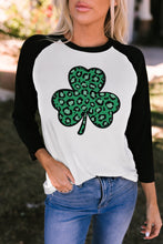 Load image into Gallery viewer, Leopard Spotted Clover St Patric T Shirt
