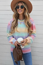 Load image into Gallery viewer, Pearl Decoration Gradient Tie-dye Sweater
