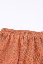 Load image into Gallery viewer, Tribal Print Drawstring Mid Waist Shorts
