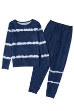 Load image into Gallery viewer, Stripes Long Sleeves and Joggers Lounge Set
