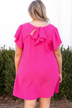 Load image into Gallery viewer, Plus Size Ruffle Sleeve Mini Dress
