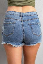 Load image into Gallery viewer, Gypsy Mid-rise Distressed Denim Shorts
