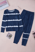 Load image into Gallery viewer, Stripes Long Sleeves and Joggers Lounge Set
