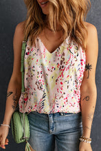 Load image into Gallery viewer, Multicolor Floral Print Spaghetti Straps Tank Top
