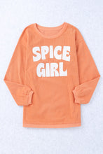 Load image into Gallery viewer, Corded SPICY GIRL Graphic Sweatshirt
