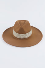 Load image into Gallery viewer, Aztec Embroidery Retro  Flat Fedora Hat
