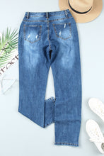 Load image into Gallery viewer, Buttoned Pockets Distressed Jeans
