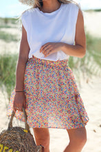 Load image into Gallery viewer, Floral Print Elastic Waist Skirt
