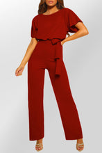 Load image into Gallery viewer, Oh So Glam Belted Wide Leg Jumpsuit
