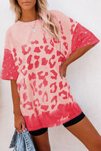 Load image into Gallery viewer, Leopard Bleached Boyfriend T Shirt
