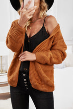 Load image into Gallery viewer, Khaki Chunky Wide Long Sleeve Knit Cardigan
