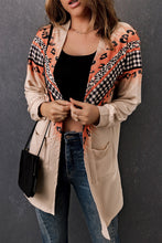 Load image into Gallery viewer, Plaid Leopard Chevron Cardigan
