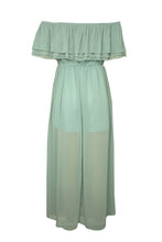 Load image into Gallery viewer, Off-the-shoulder Ruffled Maxi Dress with Split
