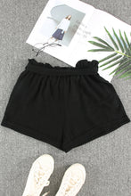 Load image into Gallery viewer, Cotton Pocketed Paper Bag Waist Shorts
