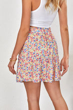 Load image into Gallery viewer, Floral Print Elastic Waist Skirt
