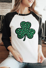 Load image into Gallery viewer, Leopard Spotted Clover St Patric T Shirt
