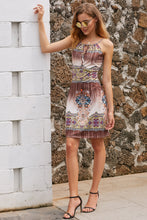 Load image into Gallery viewer, Ethnic Bohemian Print Keyhole Front Dress
