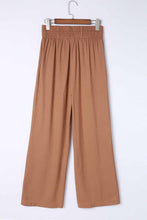 Load image into Gallery viewer, Drawstring Elastic Waist Casual Wide Leg Pants
