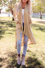 Load image into Gallery viewer, Long Sleeve Pockets High Low Open Front Cardigan
