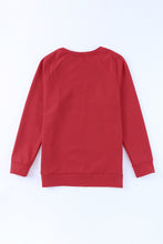 Load image into Gallery viewer, Solid Round Neck Raglan Sleeve Sweatshirt
