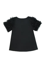 Load image into Gallery viewer, Ruffle Short Sleeves Round Neck Top
