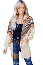 Load image into Gallery viewer, Plaid Leopard Chevron Cardigan
