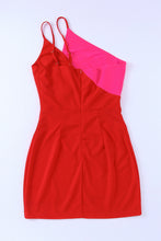 Load image into Gallery viewer, Cut-out Color Block One Shoulder Bodycon Dress
