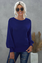 Load image into Gallery viewer, Drop Shoulder Back Cut-out Sweater with Tie
