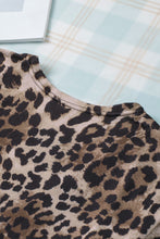 Load image into Gallery viewer, Leopard Print Patchwork Pocket Cardigan
