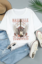 Load image into Gallery viewer, Dreamy Music City Guitar Graphic Print Tee
