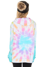 Load image into Gallery viewer, Spiral Tie-dye Print Drawstring Hoodie
