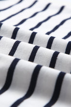 Load image into Gallery viewer, Striped Print Ruffled Buttoned Long Sleeve Top
