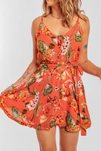 Load image into Gallery viewer, Sleeveless A-line Floral Dress
