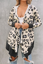 Load image into Gallery viewer, Print Hooded Open Front Cardigan
