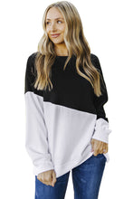 Load image into Gallery viewer, Patchwork Dropped Shoulder  Sweatshirt
