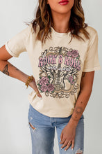 Load image into Gallery viewer, Khaki ROCK&amp;ROLL Guitar Vintage Graphic Tee
