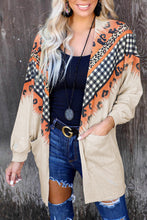 Load image into Gallery viewer, Plaid Leopard Chevron Cardigan
