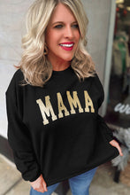 Load image into Gallery viewer, Glitter MAMA Graphic Pullover Sweatshirt
