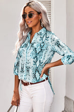 Load image into Gallery viewer, Wild Snake Print Shirt with Pockets
