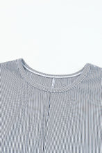 Load image into Gallery viewer, Ribbed Knit Round Neck Relaxed Tee
