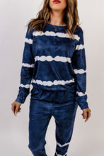 Load image into Gallery viewer, Stripes Long Sleeves and Joggers Lounge Set
