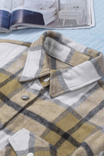 Load image into Gallery viewer, Button-up Pocket Long Sleeve Plaid Shacket
