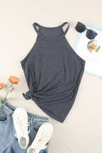 Load image into Gallery viewer, Grey Solid Color Crew Neck Tank Top
