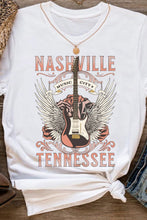 Load image into Gallery viewer, Dreamy Music City Guitar Graphic Print Tee
