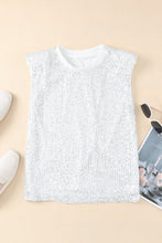 Load image into Gallery viewer, Sequin Round Neck Tank Top
