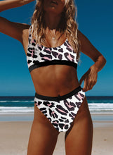 Load image into Gallery viewer, Athletic Leopard Tank High Waist Bikini
